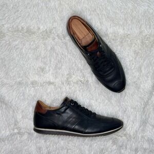 Magnanni‎ Merino Sneaker 18967 
Black & Brown Leather Lace Up Size 13